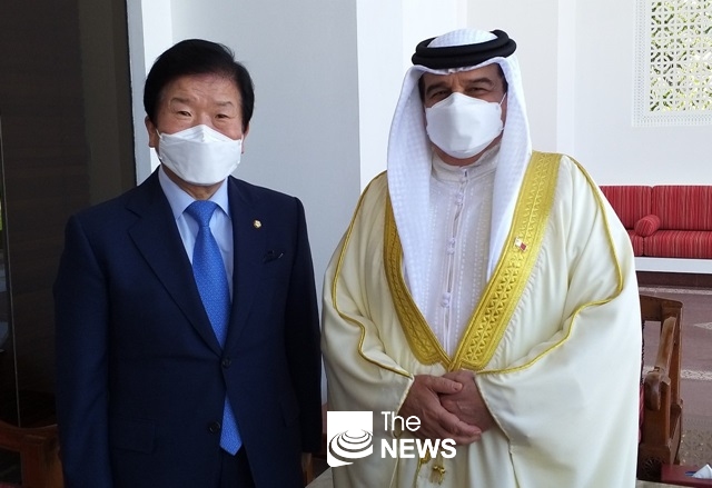박병석 국회의장, 하마드 바레인 국왕과 면담을 했다 <사진 김병주 의원>