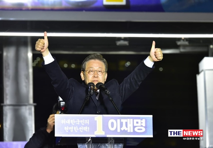 더불어민주당 이재명 대선 후보 <사진 더뉴스대선합동취재단>