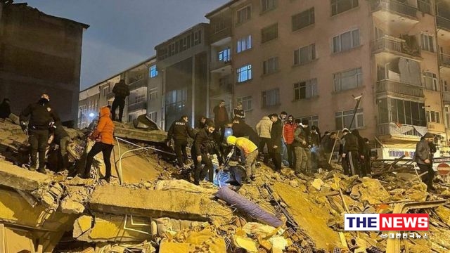 지난 6일 새벽 4시경 튀르키예에 규모 7.8의 지진이 발생했다.