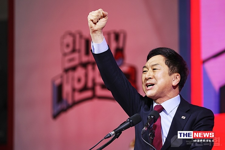 국민의힘 전당대회에서 김기현 후보가 당대표로 선출됐다. <사진 국민의힘>